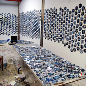 Studio Process for Jewel Net of Indra by Gareth Bate